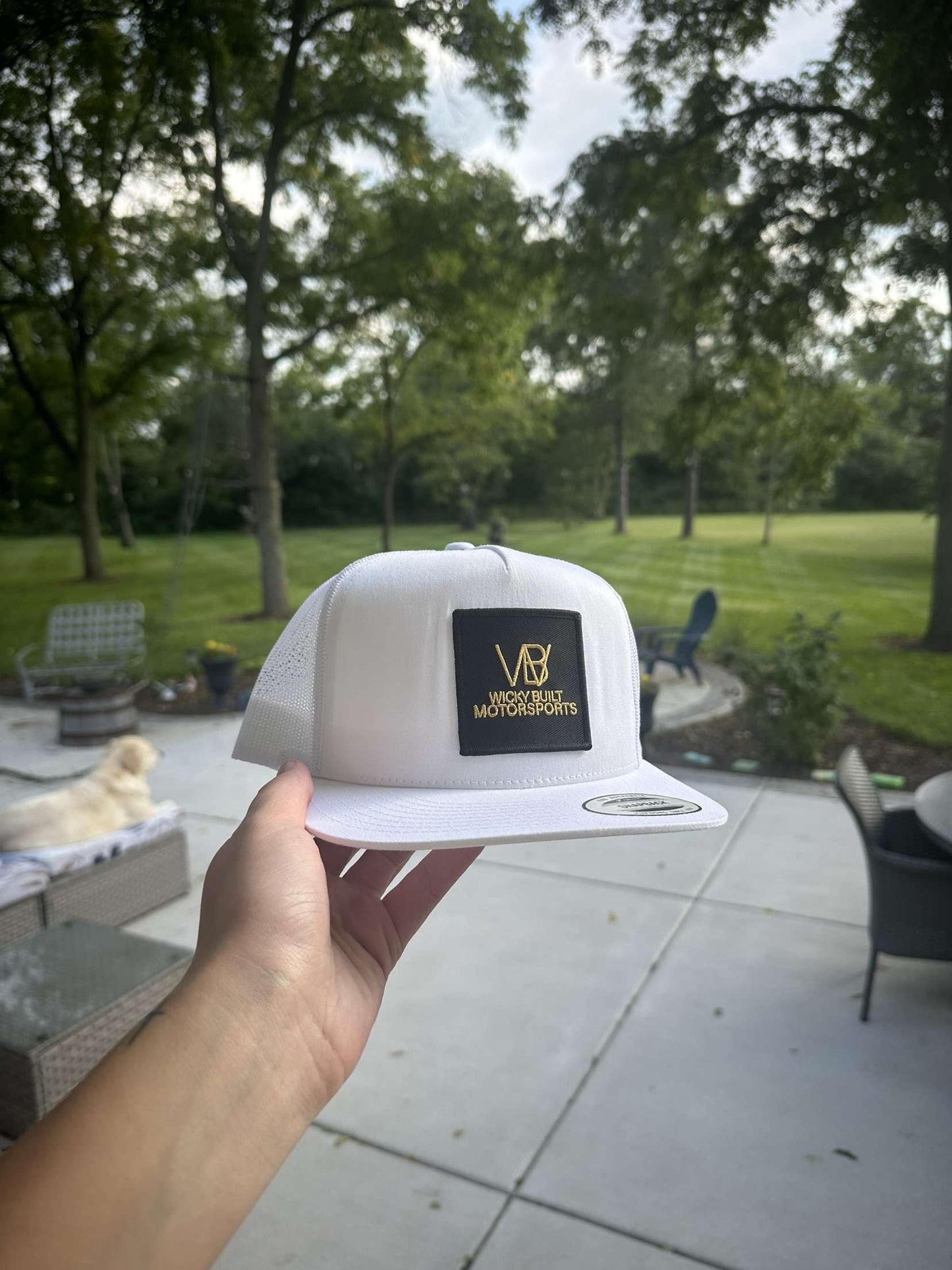 WB Motorsports Snapback Hat - White
